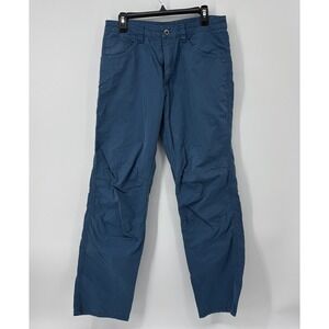 Patagonia Mens 32x31 Tenpenny Pants Blue Cotton Carpenter Hiking Outdoor Travel